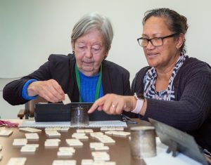 Rummikub being played at Dees